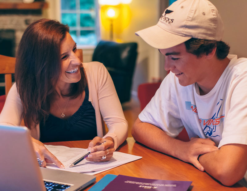 PrepU student getting tutored
